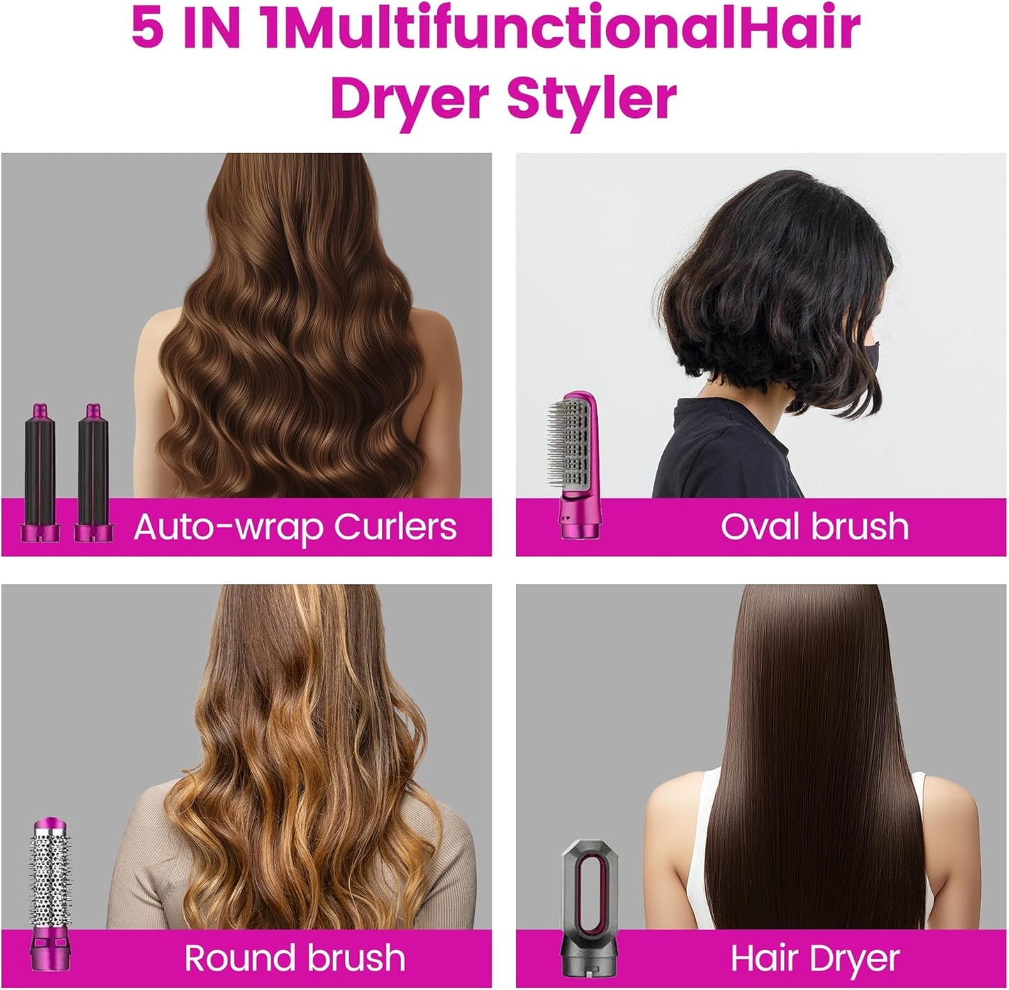 CEPILLO PARA PELO 5 EN 1 | TODO LO QUE NECESITAS PARA TU CABELLO