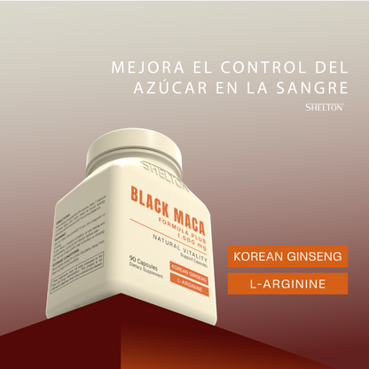 Shelton Black Maca Formula Plus 1,500 mg (90 CAPSULAS)