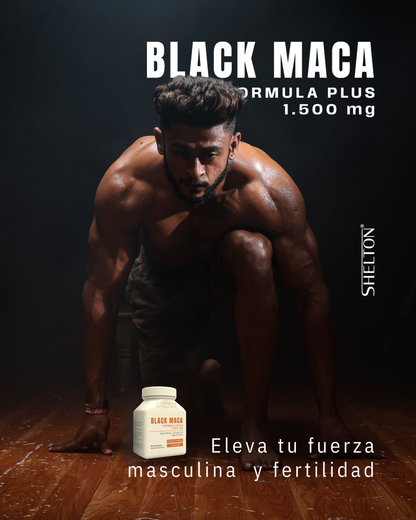 Shelton Black Maca Formula Plus 1,500 mg (90 CAPSULAS)