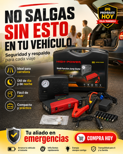 Kit de Emergencia 4 en 1 pa’ tu Vehículo