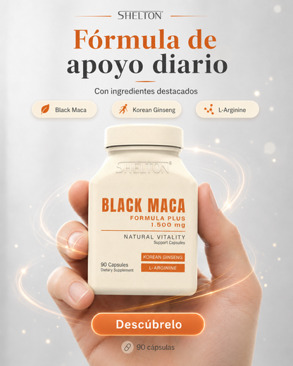 Shelton Black Maca Formula Plus 1,500 mg (90 CAPSULAS)