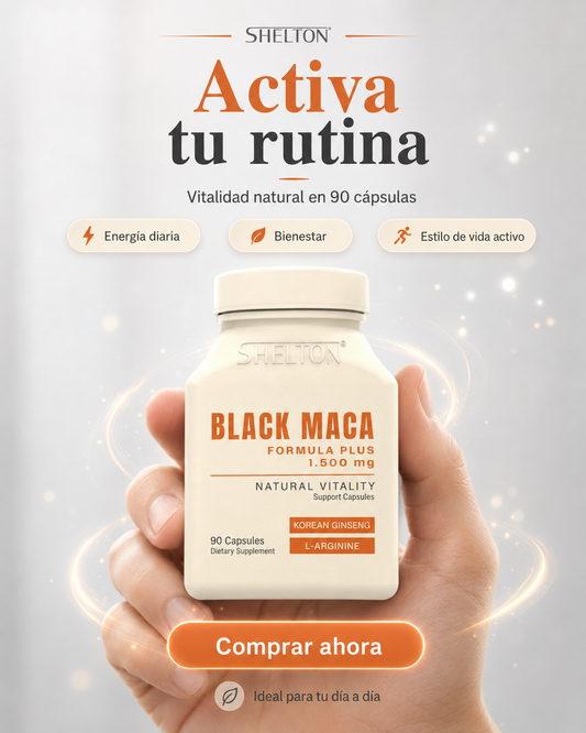Shelton Black Maca Formula Plus 1,500 mg (90 CAPSULAS)
